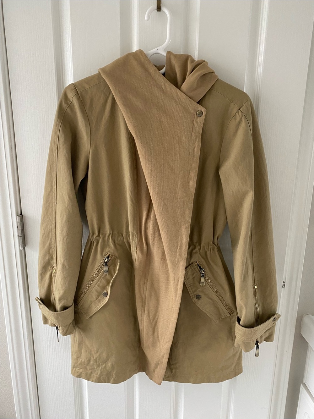 Vince Camuto Khaki Hooded Utility Jacket